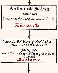 Tatarabuelos de Bolívar