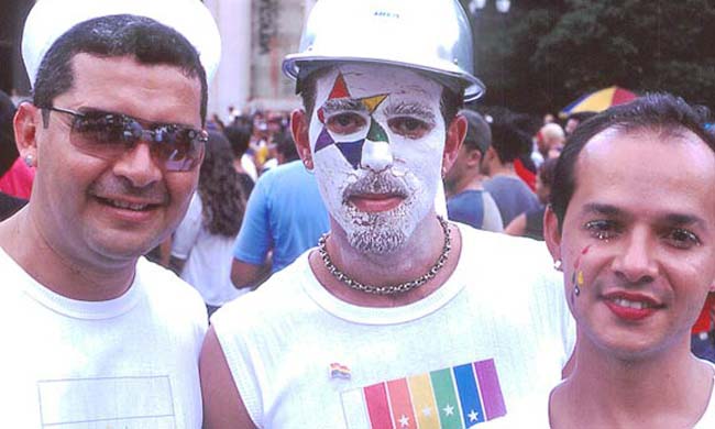 Participantes de la Semana del Orgullo Gay en Caracas.