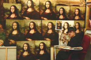Pintar la Mona Lisa es tan fácil que este lo hace a cada rato.