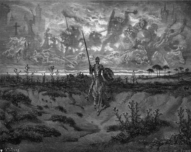 Don Quixote por Gustave Doré, 1863.