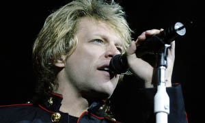 Jon Bon Jovi durante la gira Have a Nice Day en el HP Pavilion de San José, California, el 27 de febrero del 2006.