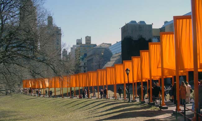 The Gates en Central Park, Nueva York, el 19 de febrero del 2005.