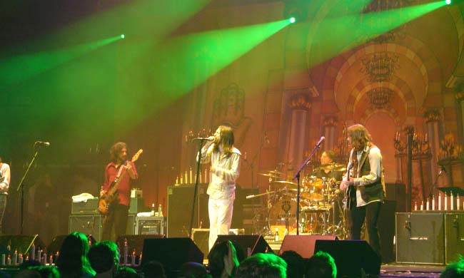 The Black Crowes en el Madison Square Garden el 31 de diciembre del 2005.