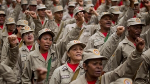Soldados venezolanos listos para dar los pocos años que les quedan de vida por la patria