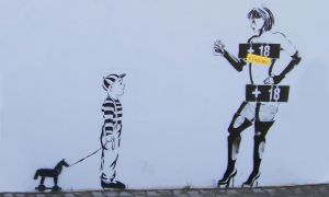 Grafito en Hradec Králové, República Checa.