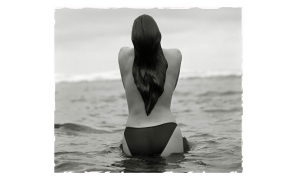 Woman in Sea (Cindy Crawford), Hawaii, 1988.