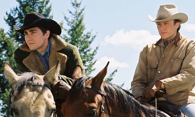 Heath Ledger y Jake Gyllenhaal en &quot;Brokeback Mountain&quot;.